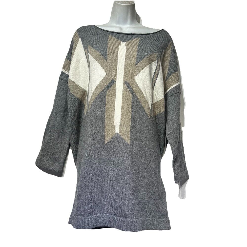Joie Rambue Cashmere Wool blend Tribal Sweater Size M New